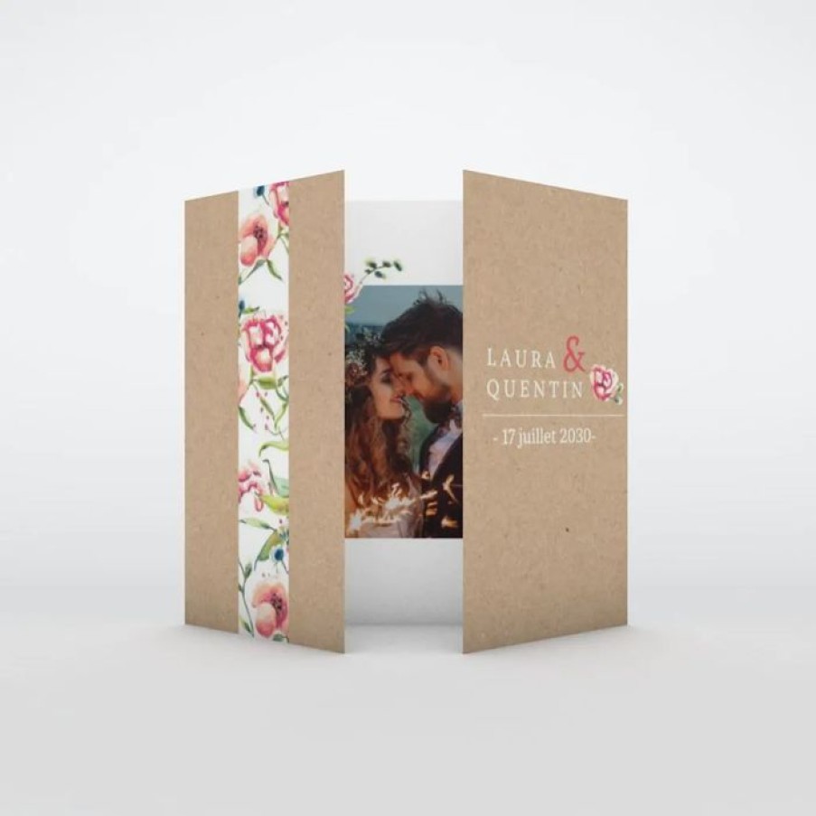 Clearance Planet cards Faire-Part Mariage Amour En Fleur