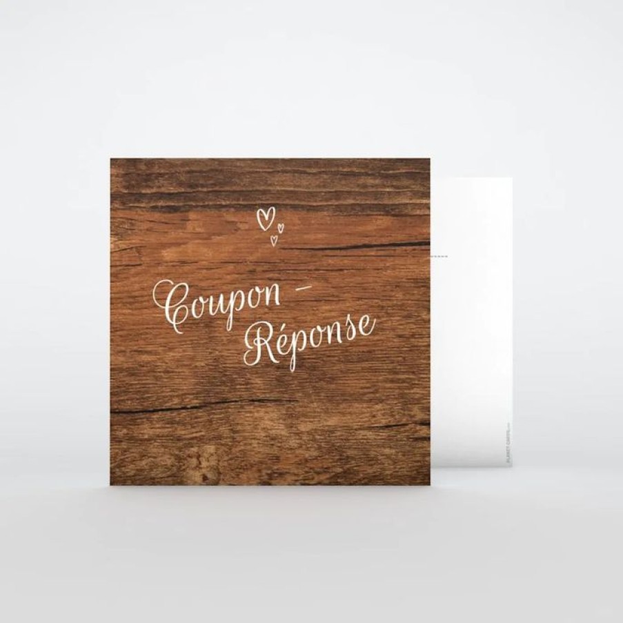 Best Planet cards Coupon-Reponse Mariage Bois Et Amour