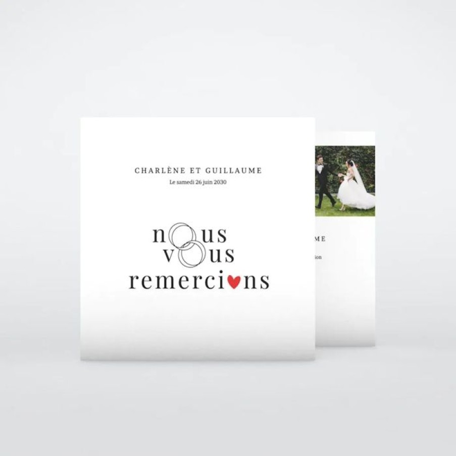 Wholesale Planet cards Remerciement Mariage Pictos D'Amour