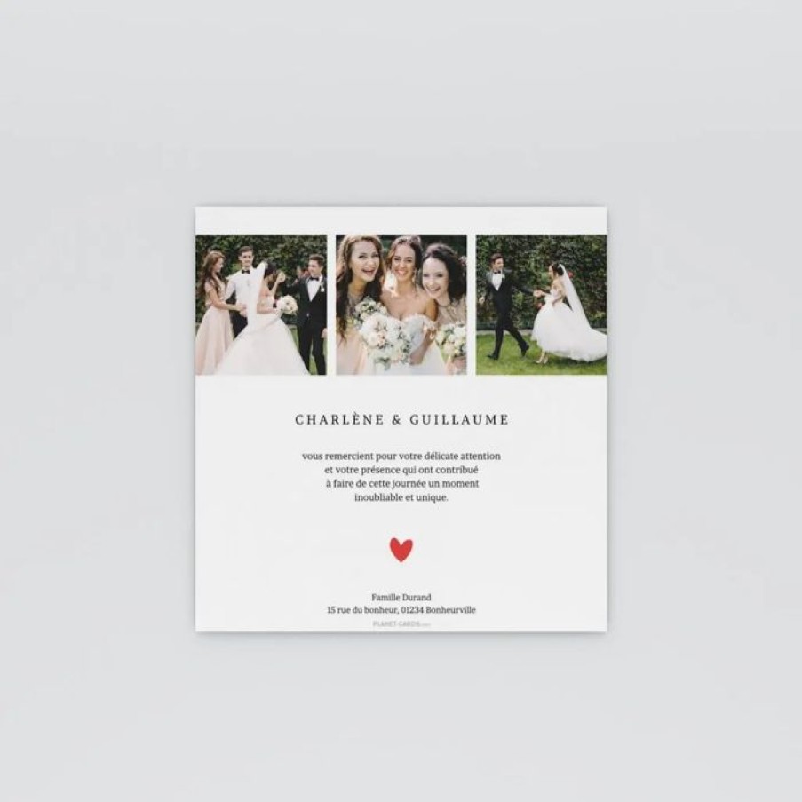 Wholesale Planet cards Remerciement Mariage Pictos D'Amour