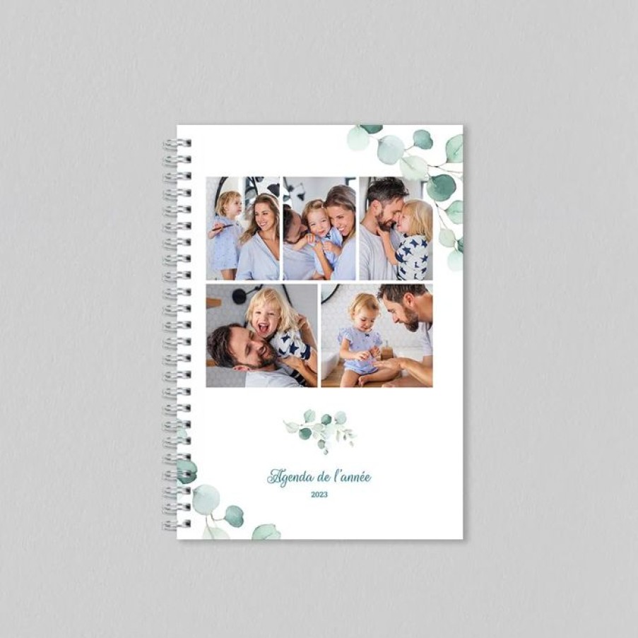 Clearance Planet cards Agenda Personnalise Eucalyptus Et Photo 15X21