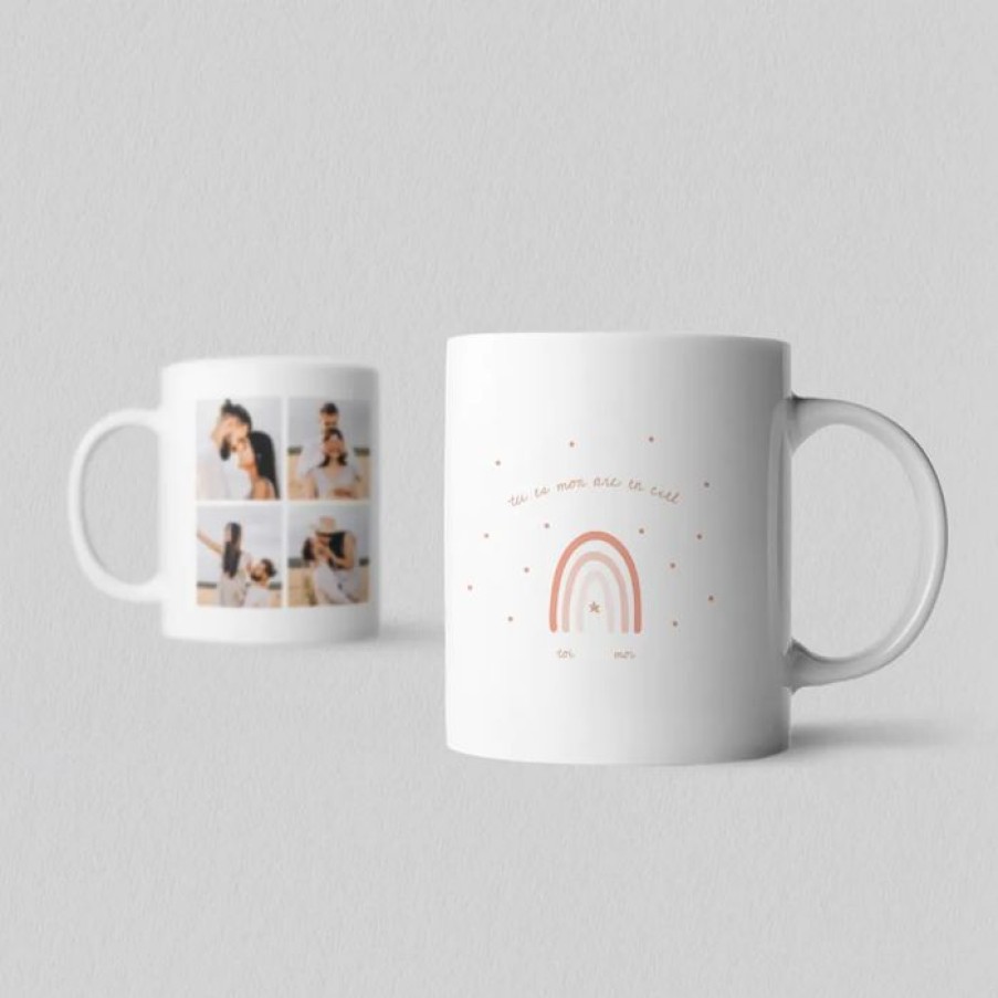 Hot Planet cards Mug Photo Multiphoto Et Arc-En-Ciel Ceramique