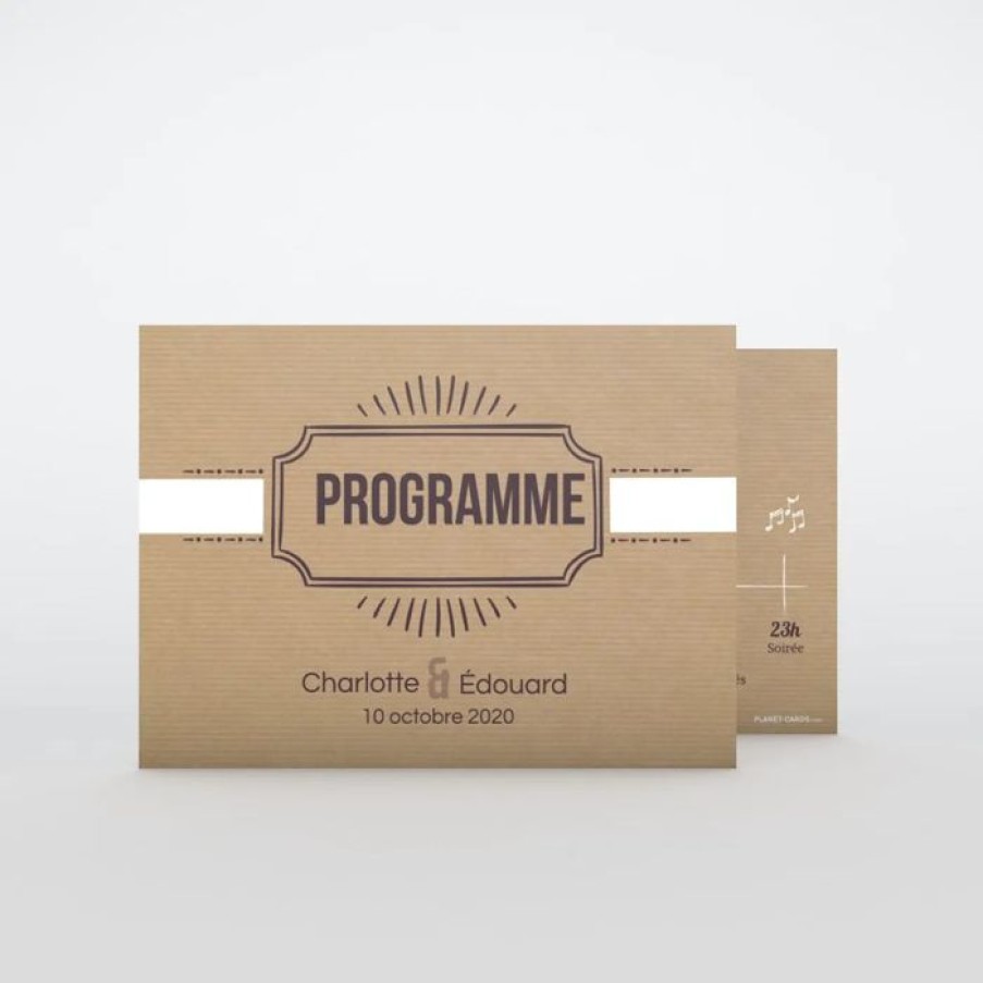 Wholesale Planet cards Programme De Mariage Tablette Chocolat