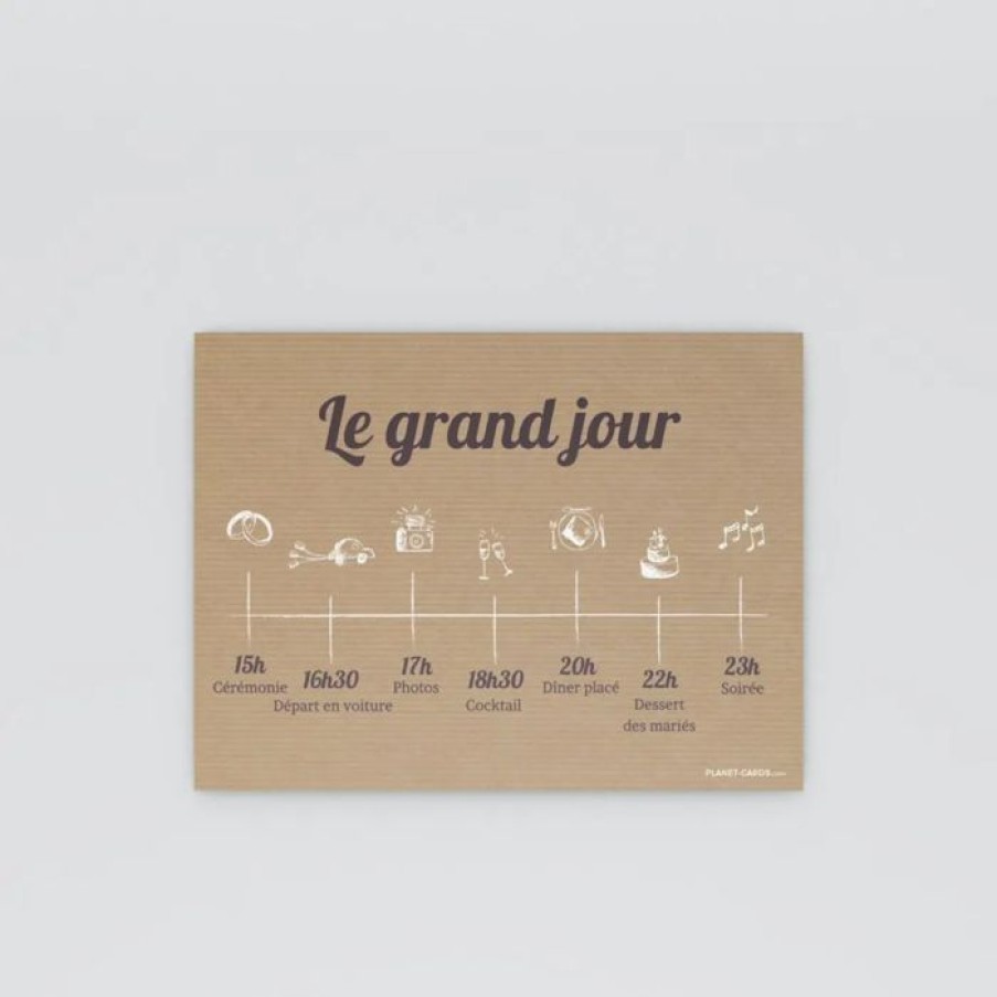 Wholesale Planet cards Programme De Mariage Tablette Chocolat