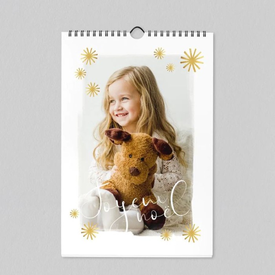 New Planet cards Calendrier Photo Flocons De Noel