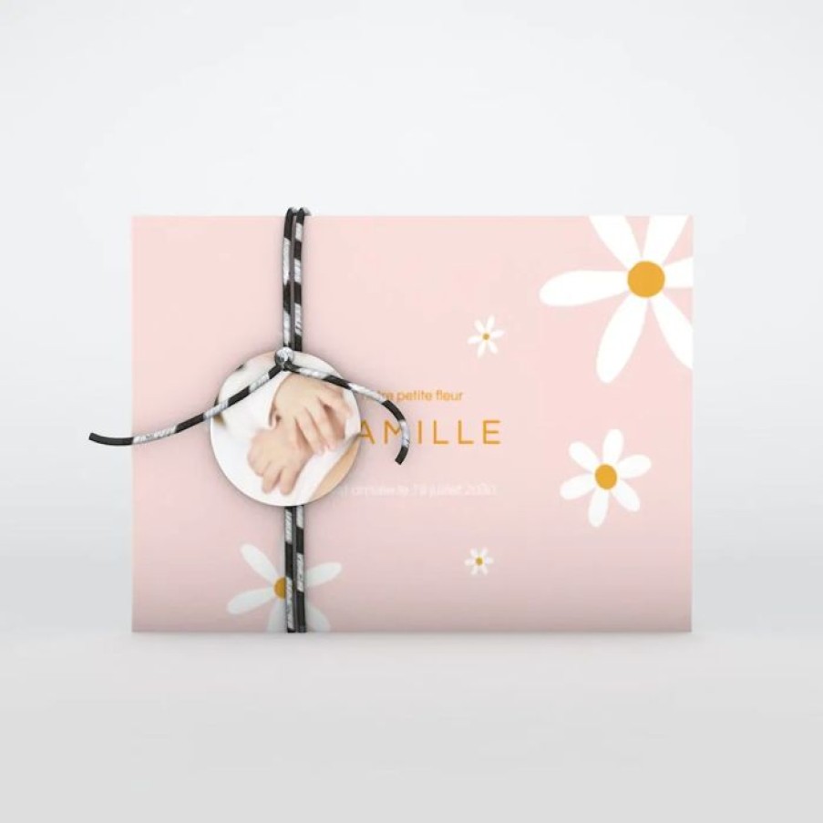 Online Planet cards Faire Part Naissance Notre Jolie Fleur