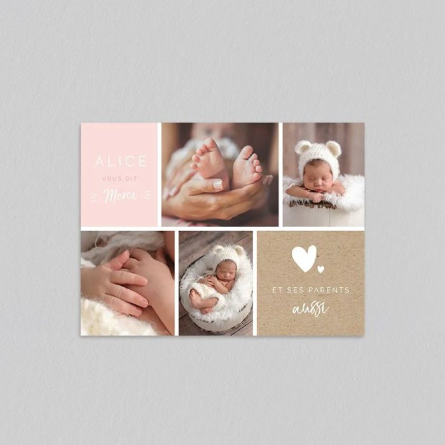 Clearance Planet cards Carte Remerciement Naissance Mon Petit Certificat