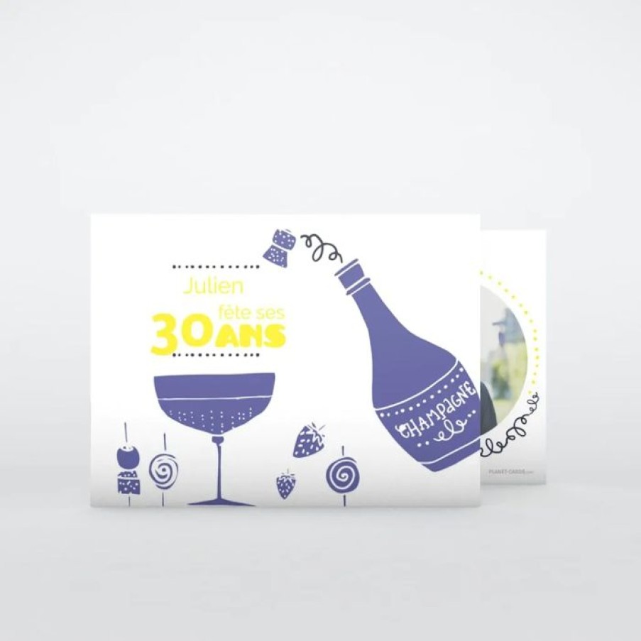 Clearance Planet cards Carte Invitation Anniversaire Cocktail Joyeux