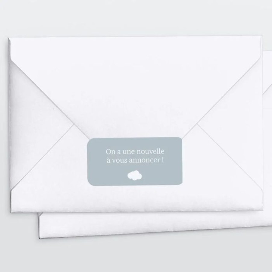 Wholesale Planet cards Stickers Pour Enveloppes Naissance Montagnes Et Petits Nuages