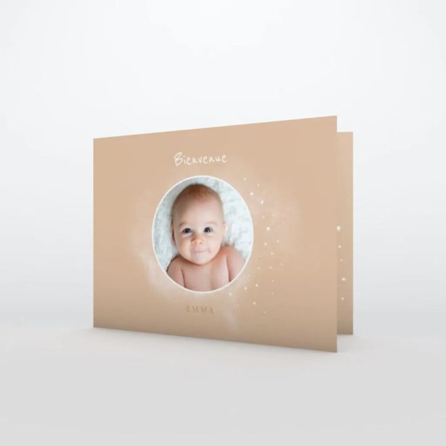 Clearance Planet cards Faire Part Naissance Petit Cosmos Fille