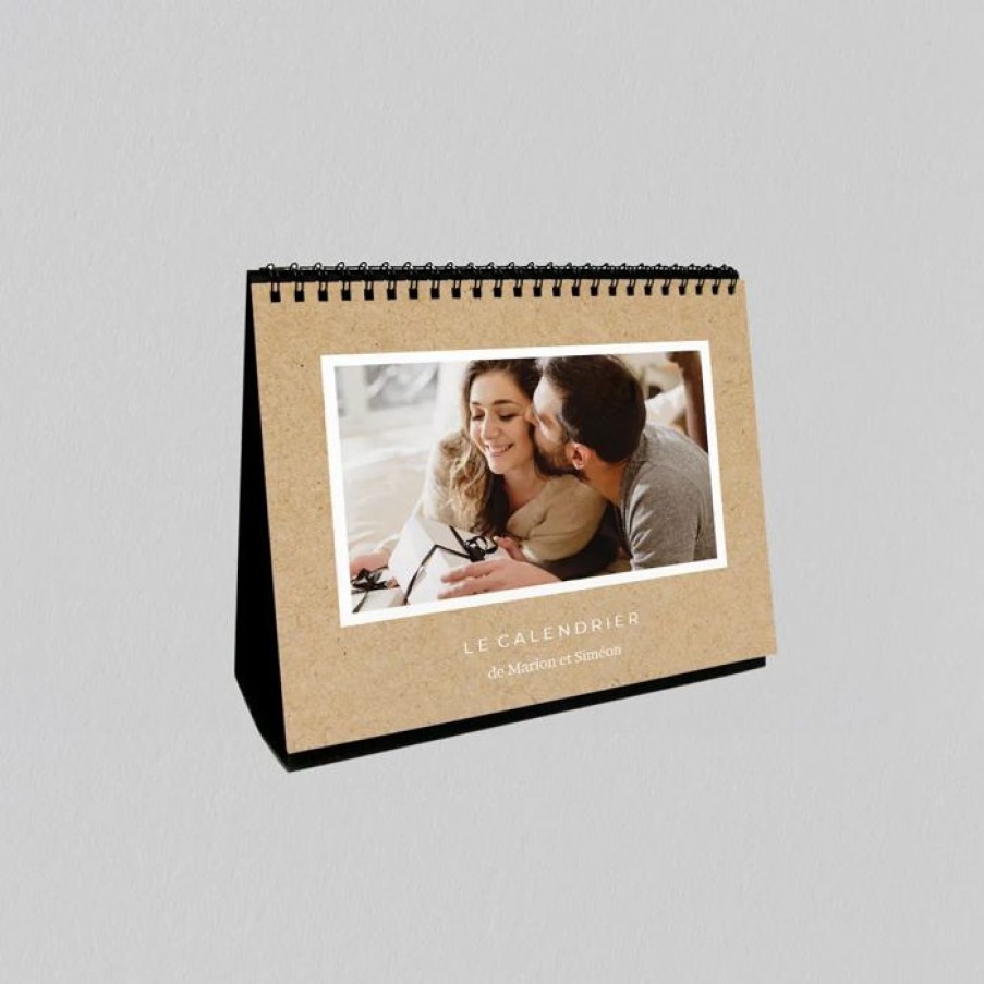 Best Planet cards Calendrier Photo De Bureau Kraft Et Cadre Photo