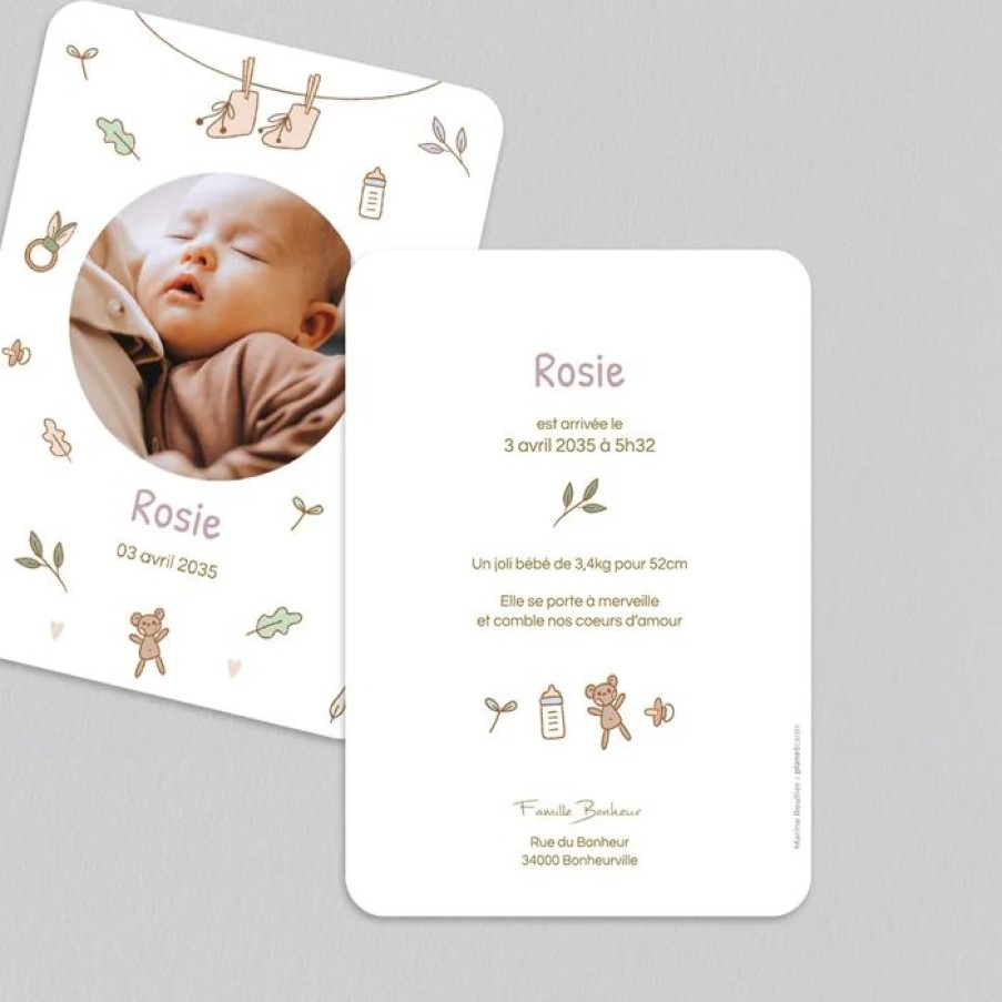 Hot Planet cards Faire Part Naissance Les Objets De Bebe