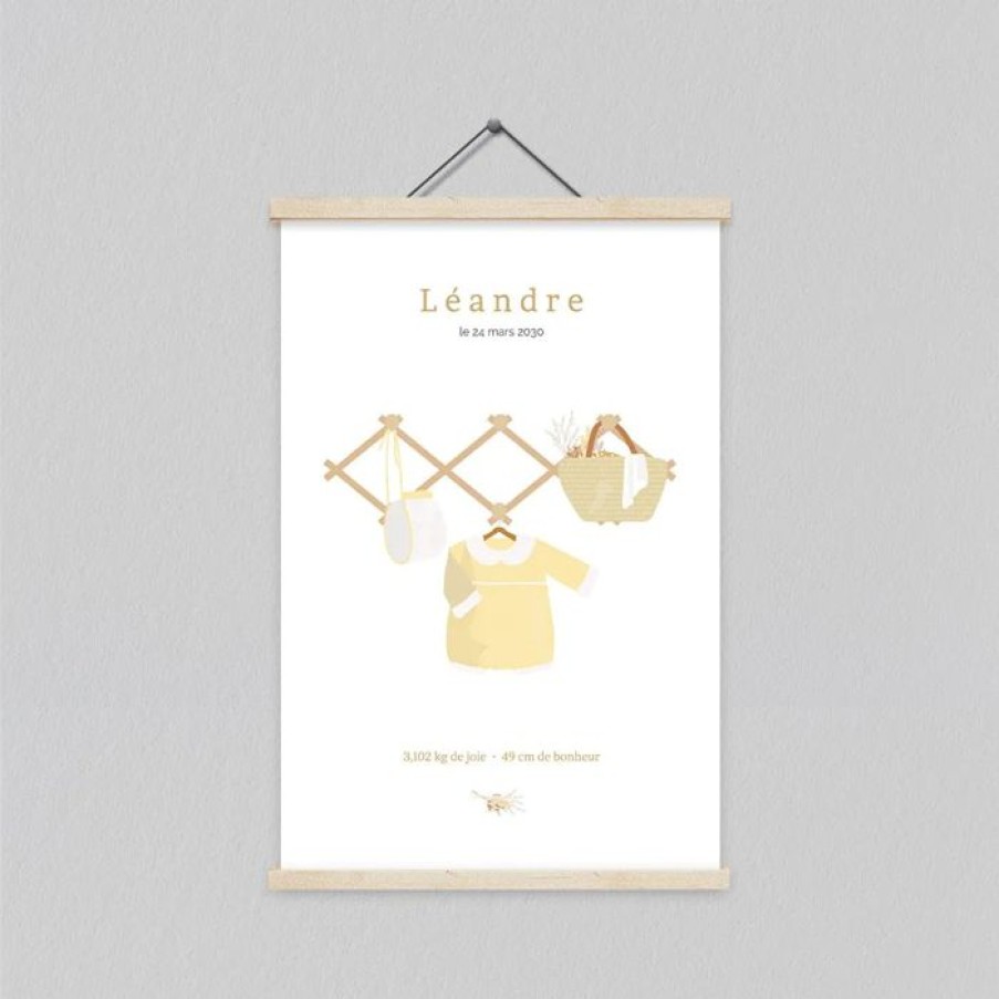 Wholesale Planet cards Affiche Naissance Layette Suspendue 20X30