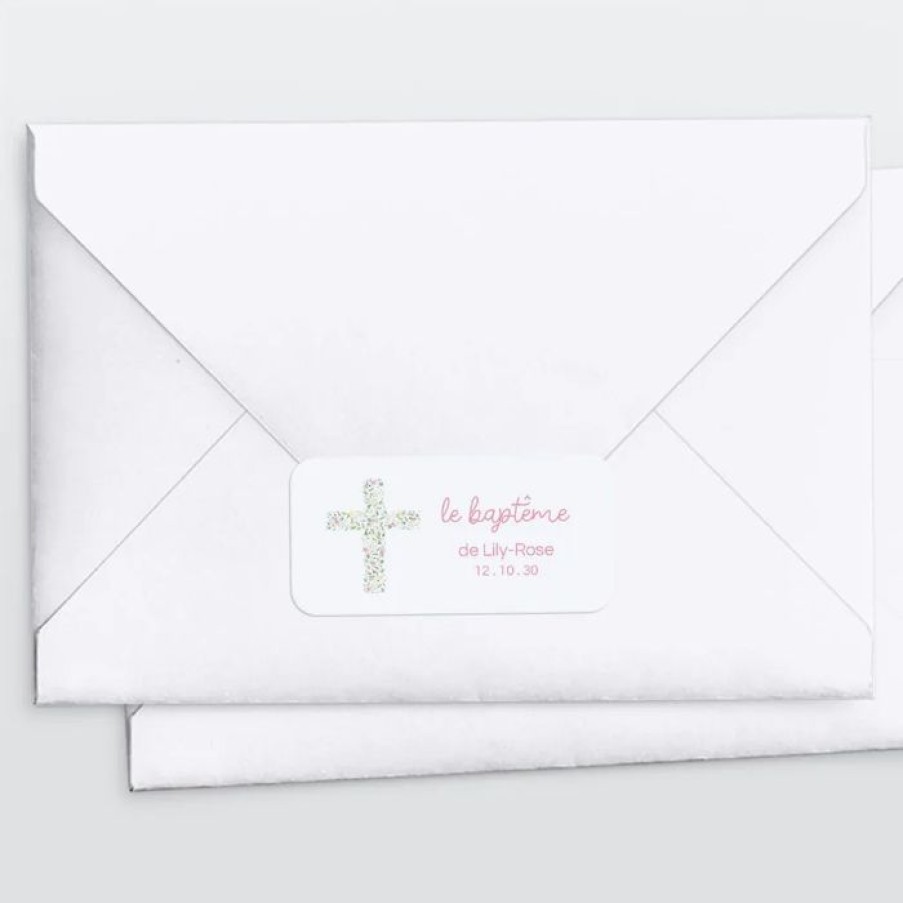 Clearance Planet cards Stickers Pour Enveloppes Bapteme Croix Champetre