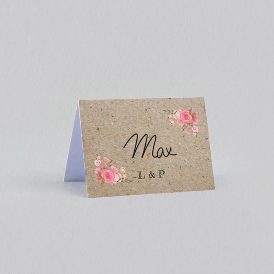 Hot Planet cards Marque Place Mariage Vintage Champetre