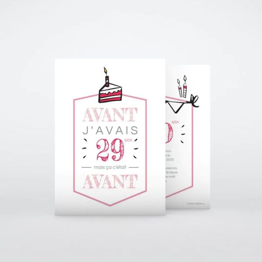 Wholesale Planet cards Carte Invitation Anniversaire Avant J'Avais