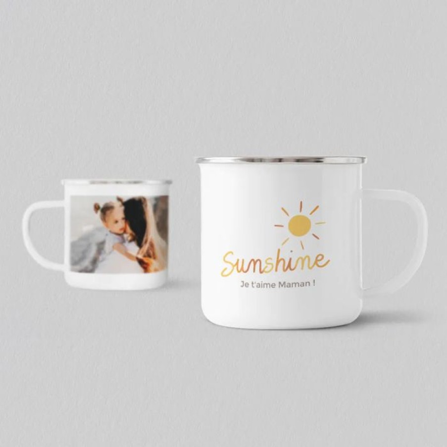 Hot Planet cards Mug Photo Photo Soleil Emaille