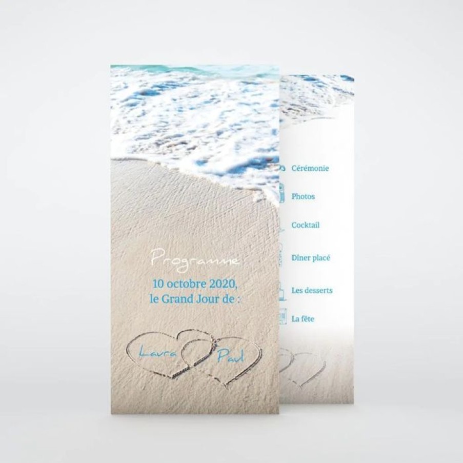 Online Planet cards Programme De Mariage La Plage