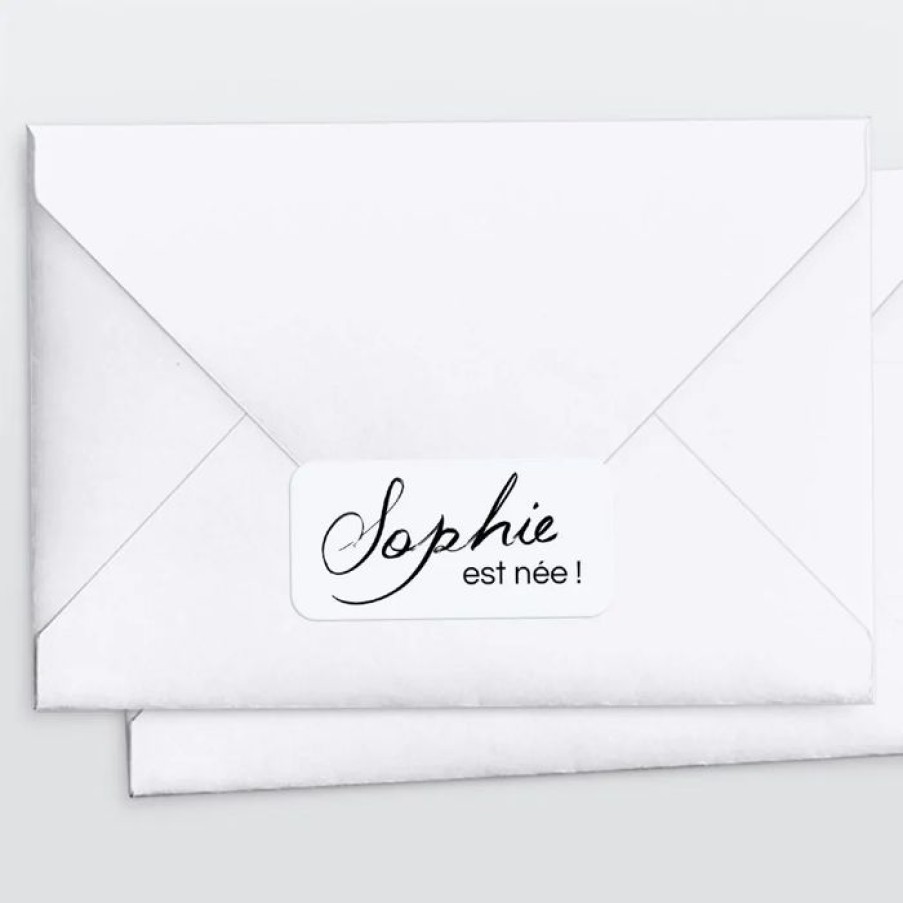 New Planet cards Stickers Pour Enveloppes Naissance Belle Calligraphie