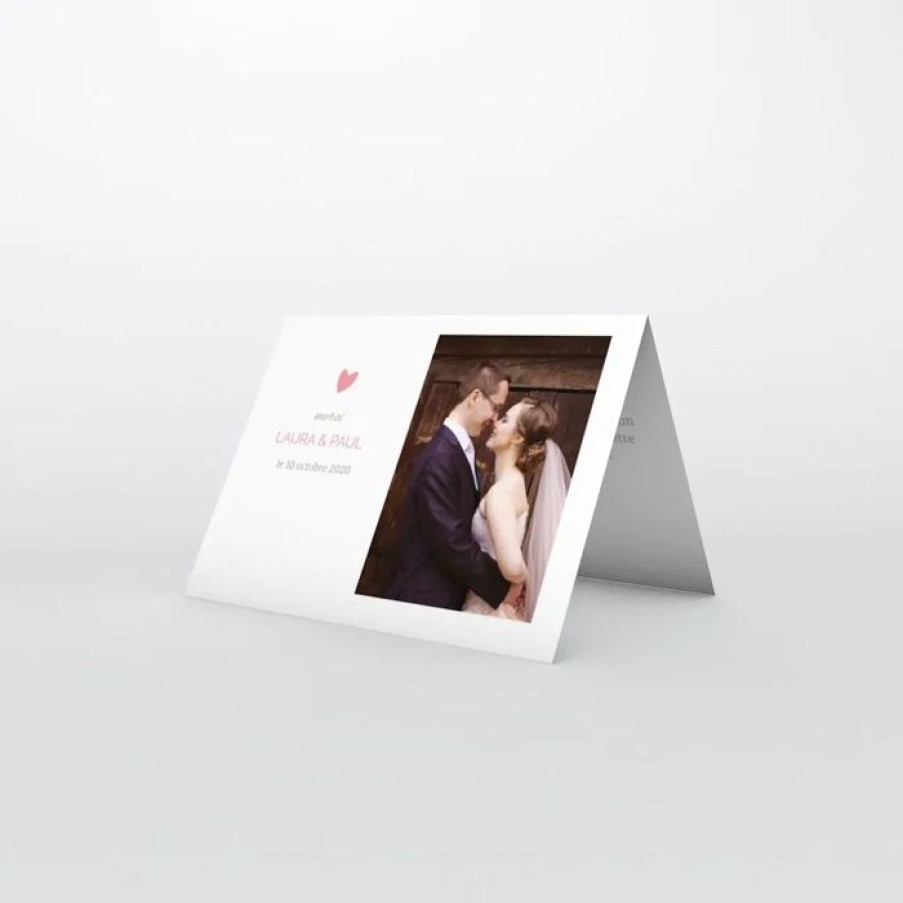 Online Planet cards Remerciement Mariage Little Coeur Photo