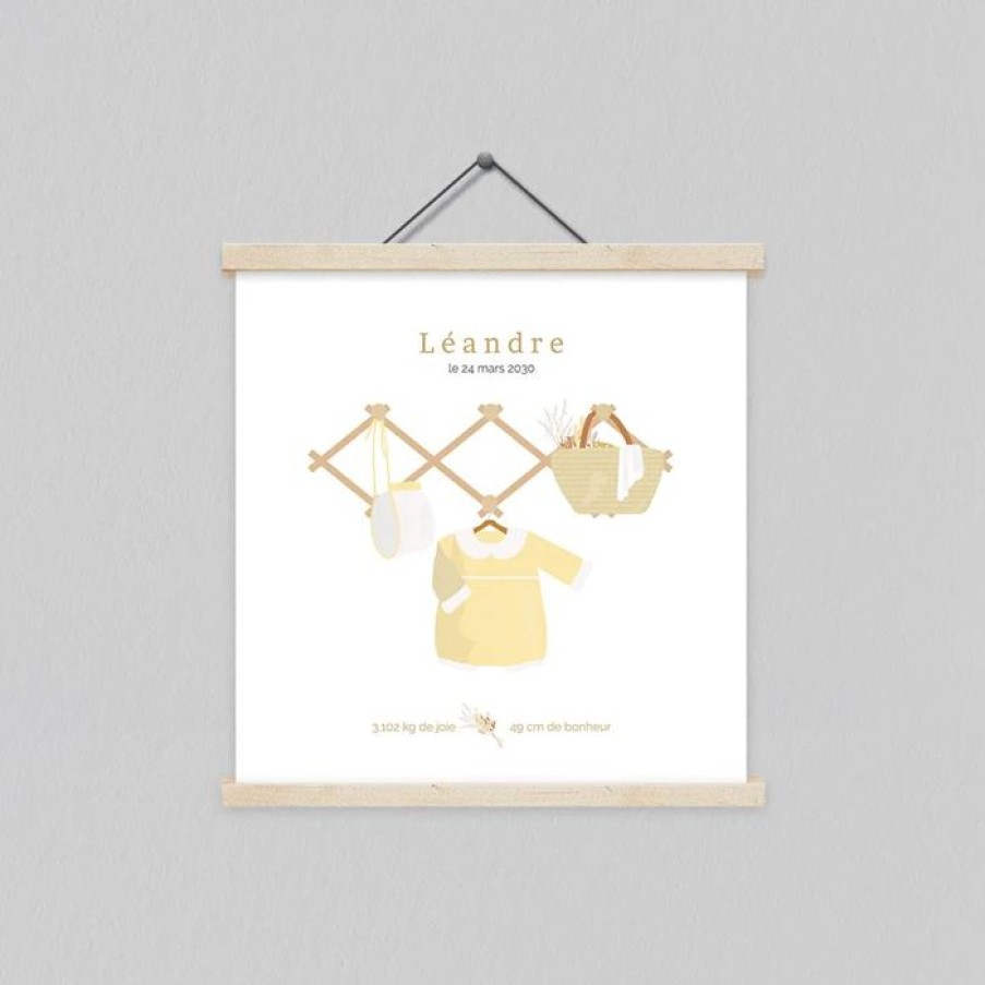 Best Planet cards Affiche Naissance Layette Suspendue 30X30