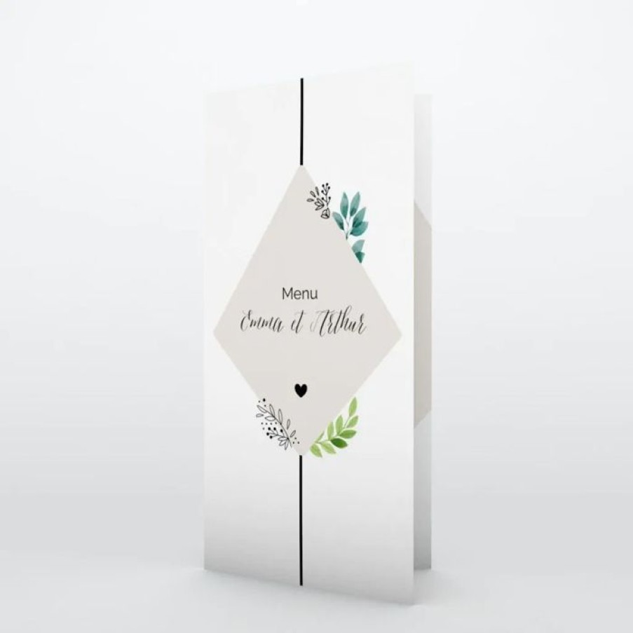 Best Planet cards Menu De Mariage Boheme Chic