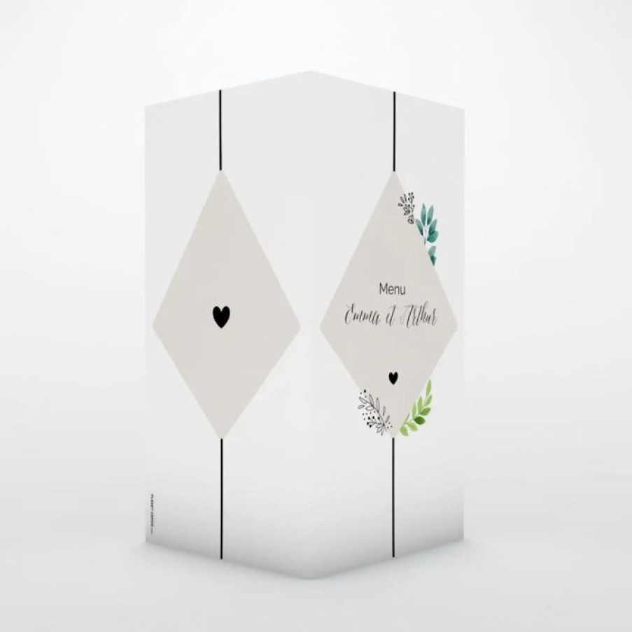 Best Planet cards Menu De Mariage Boheme Chic