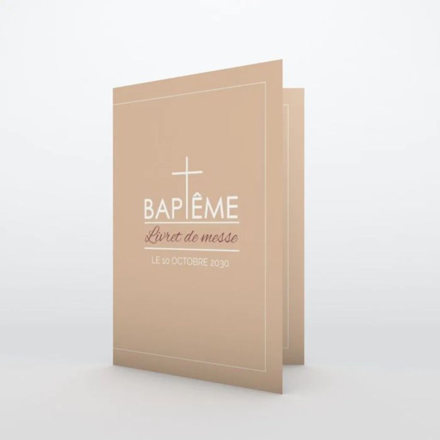 Clearance Planet cards Livret De Bapteme Croix Fine