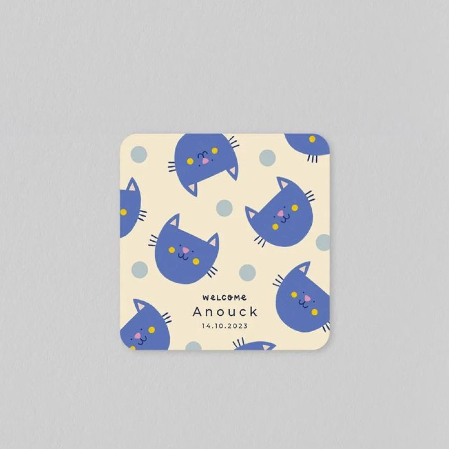 New Planet cards Faire Part Naissance Mon Bebe Chat