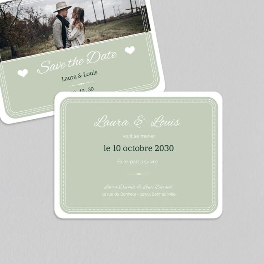 Hot Planet cards Save The Date Vinyle Vintage