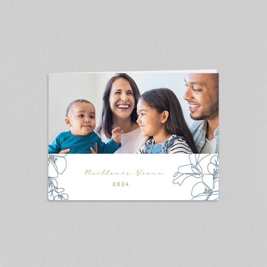 Wholesale Planet cards Carte De Voeux Fleur Minimale