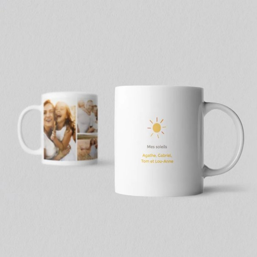 Online Planet cards Mug Photo Multiphoto Soleil Ceramique