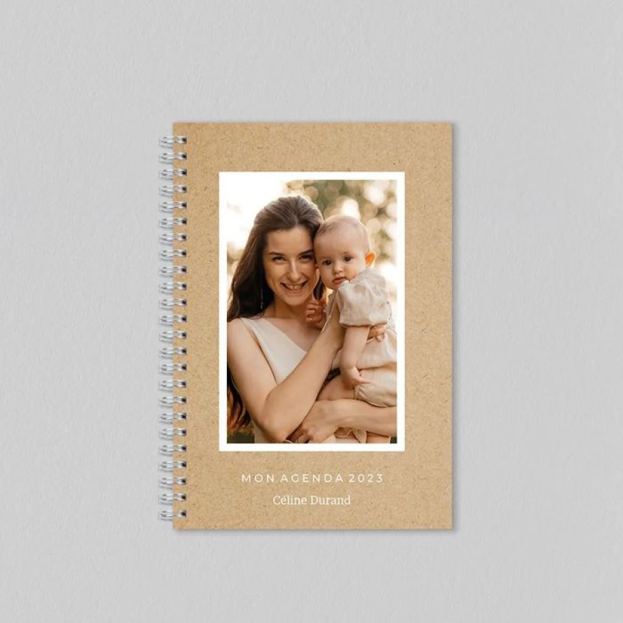 Best Planet cards Agenda Personnalise Kraft Et Cadre Photo 15X21