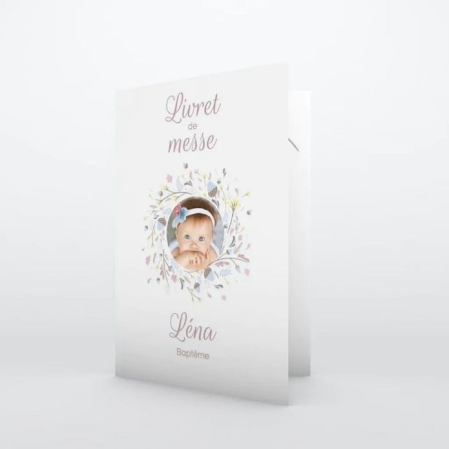 Best Planet cards Livret De Bapteme Couronne Pastel