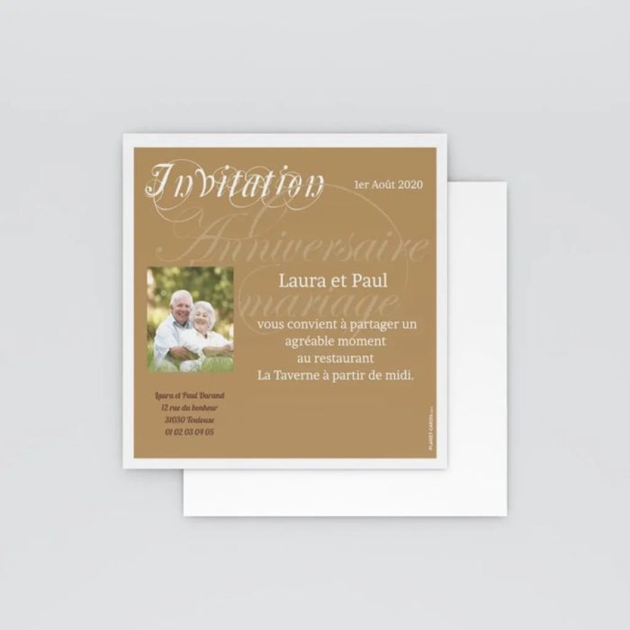 Wholesale Planet cards Carte Invitation Anniversaire De Mariage Mariage Magazine