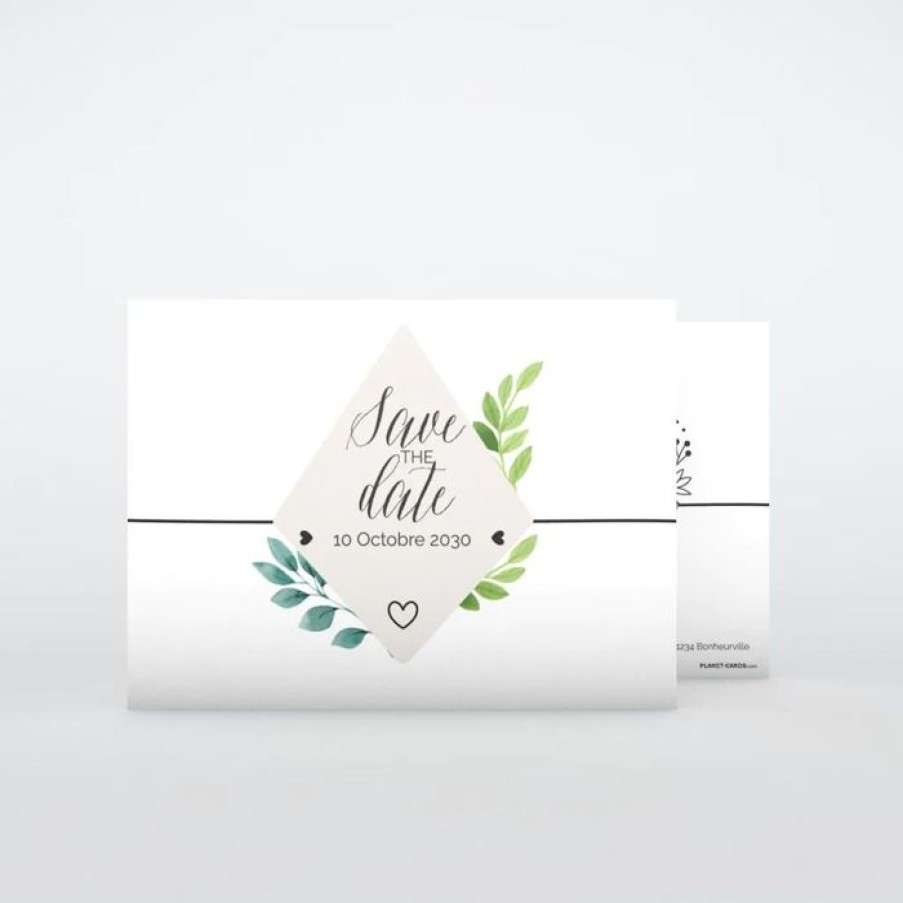 Online Planet cards Save The Date Boheme Chic