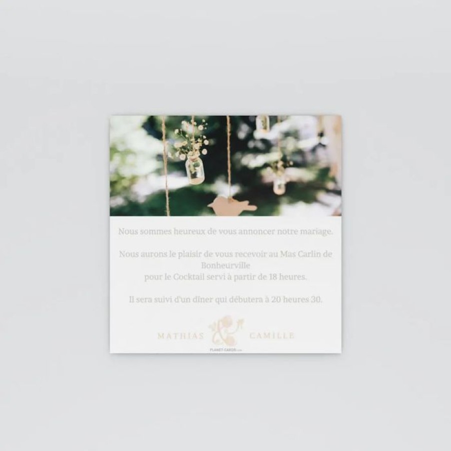 Wholesale Planet cards Carte D'Invitation Mariage Boheme Vintage