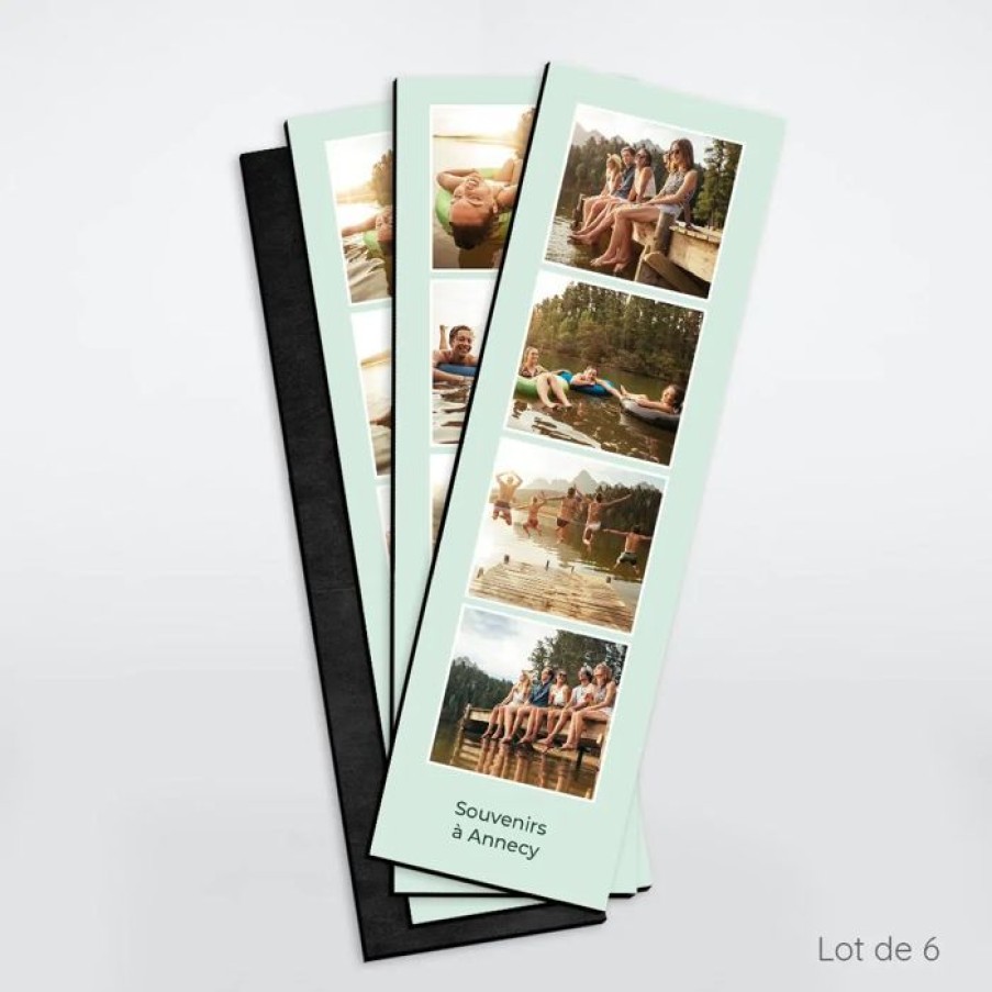 Best Planet cards Magnet Photo Photo Cabine Vert Et Texte 14,7 X 4,4