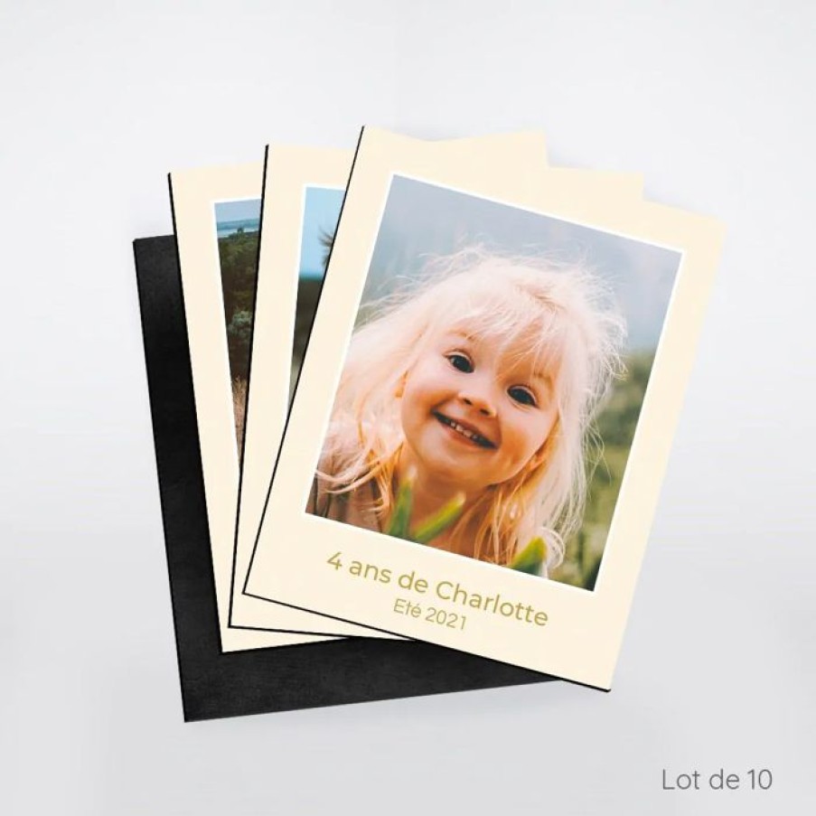 Wholesale Planet cards Magnet Photo Photo Vintage Jaune 7 X 5,5