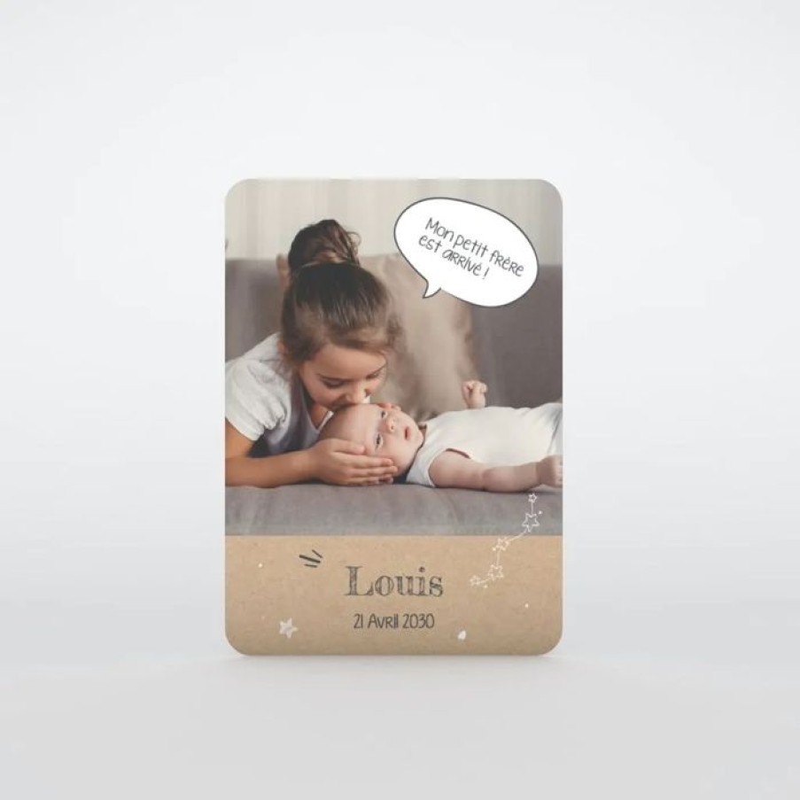 Online Planet cards Faire Part Naissance Notre Petite Etoile Est Nee