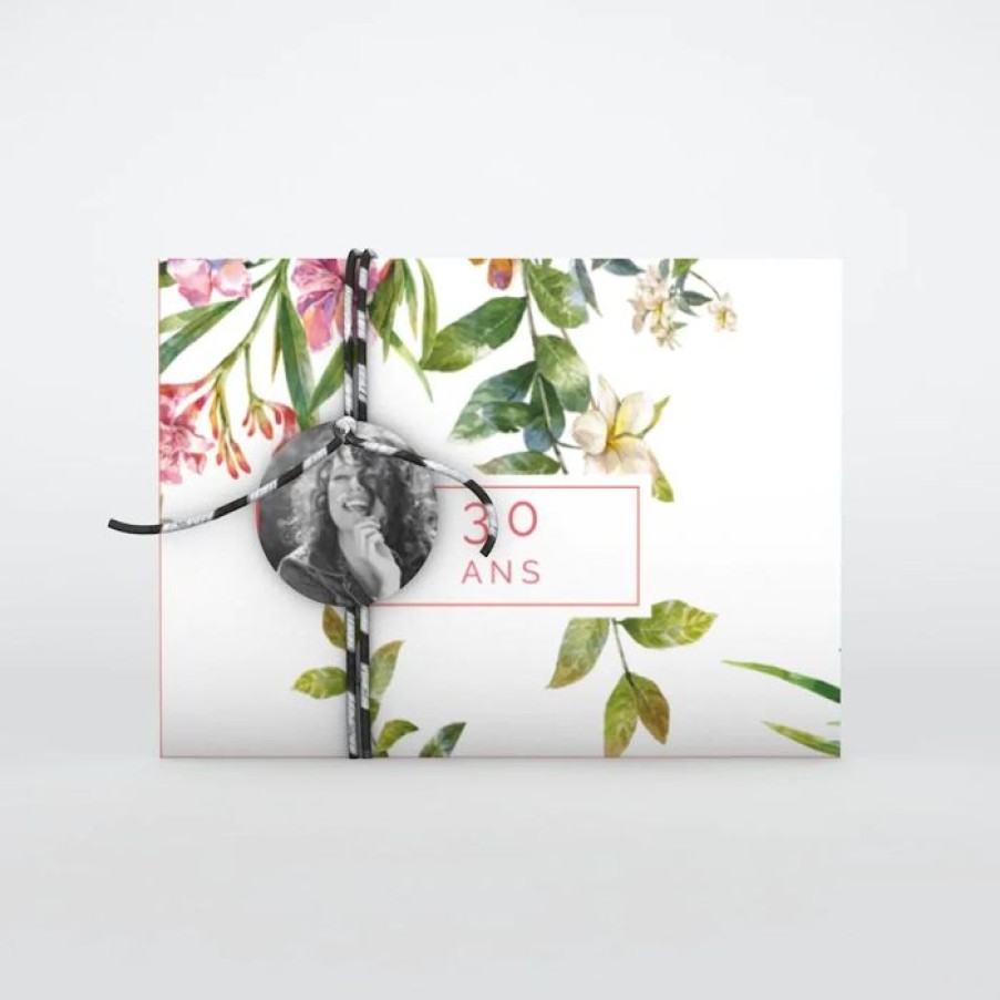 New Planet cards Carte Invitation Anniversaire Fleurs Modernes