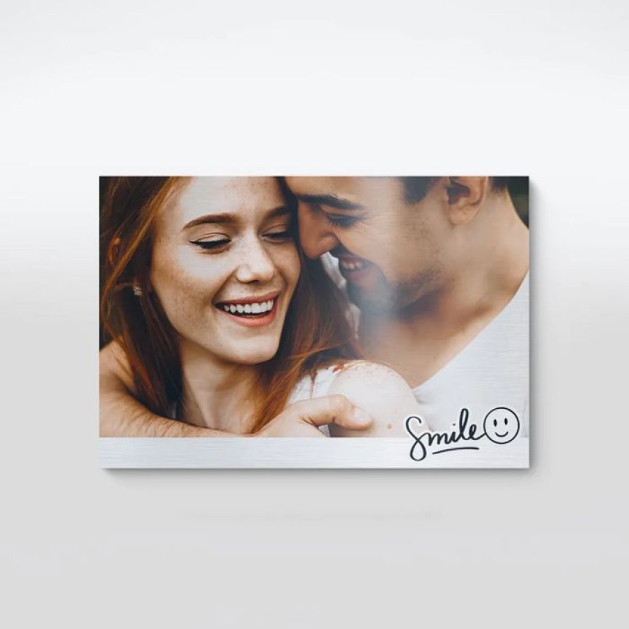 Wholesale Planet cards Photo Aluminium Smiley Photo 60X40