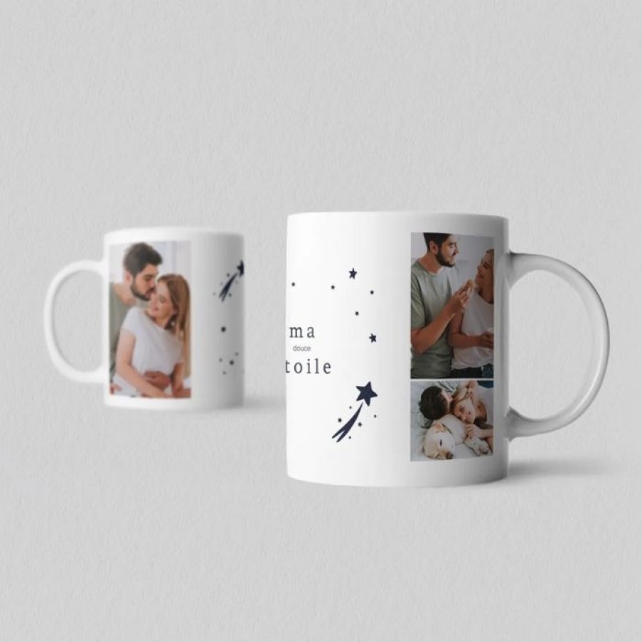 Wholesale Planet cards Mug Photo Comete Ceramique