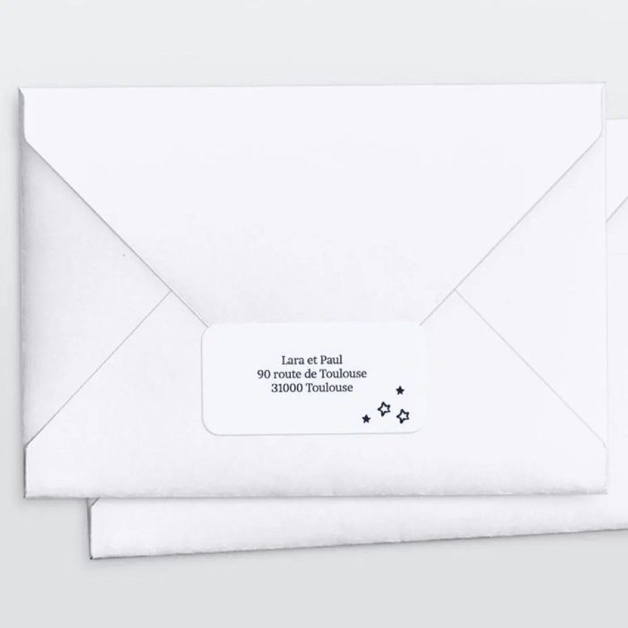 Online Planet cards Stickers Pour Enveloppes Naissance Douce Naissance Etoilee