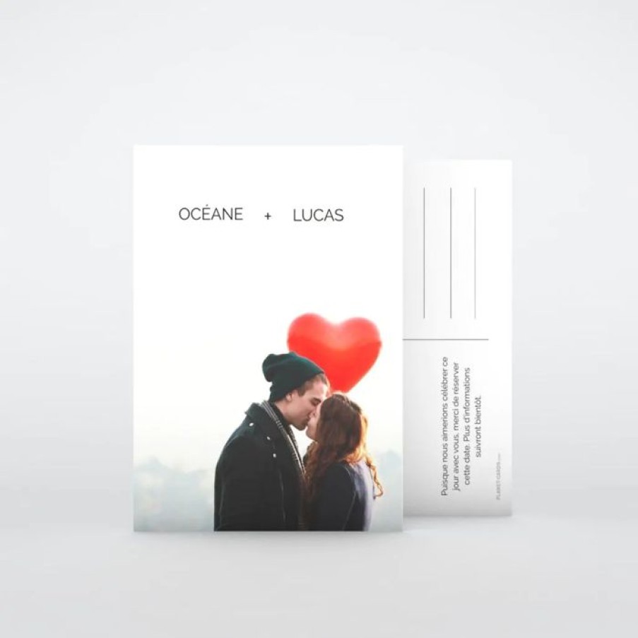 Wholesale Planet cards Save The Date Doux Baiser