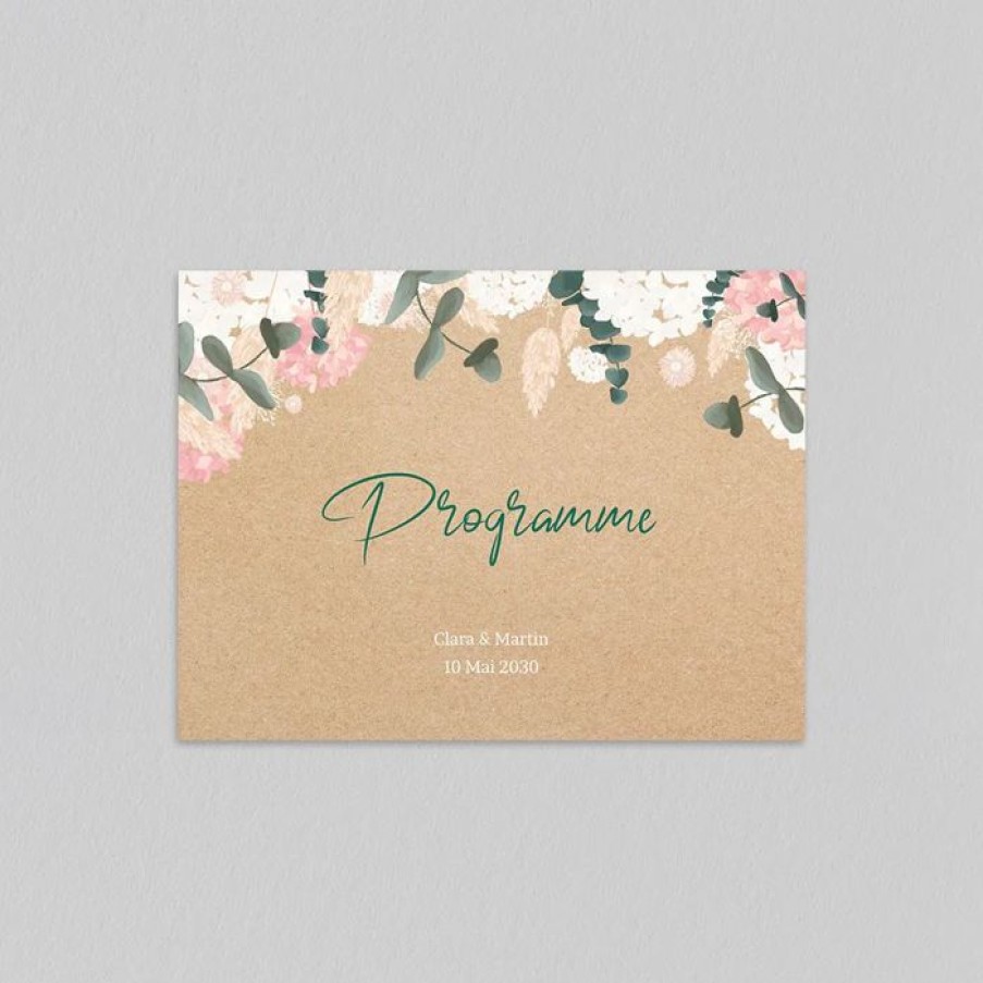 Wholesale Planet cards Programme De Mariage Eucalyptus Et Hortensia