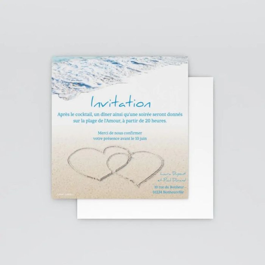 Clearance Planet cards Carte D'Invitation Mariage La Plage