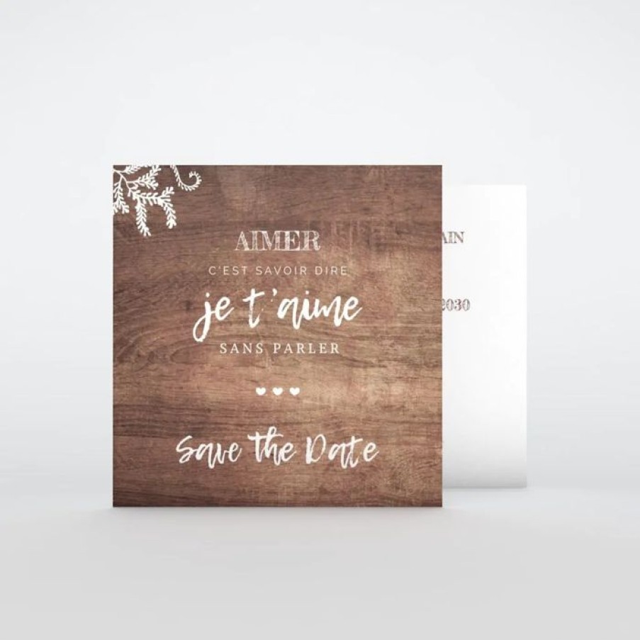 Best Planet cards Save The Date Proverbe Et Bois