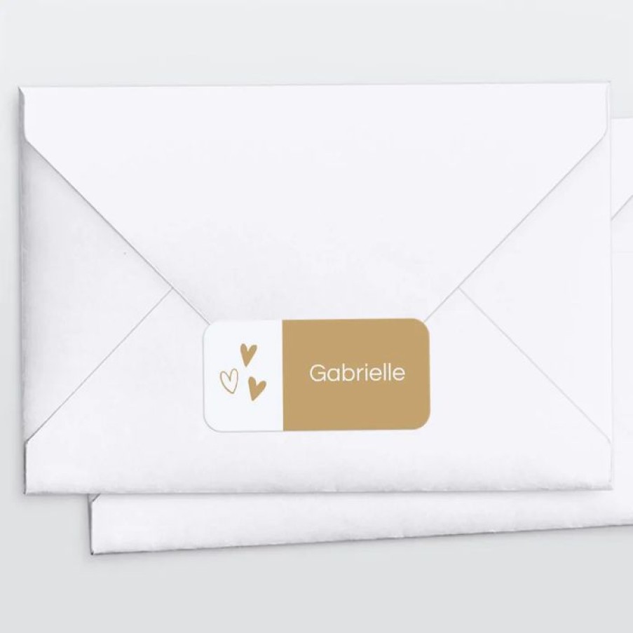 Wholesale Planet cards Stickers Pour Enveloppes Naissance Petits Coeurs Parsemes