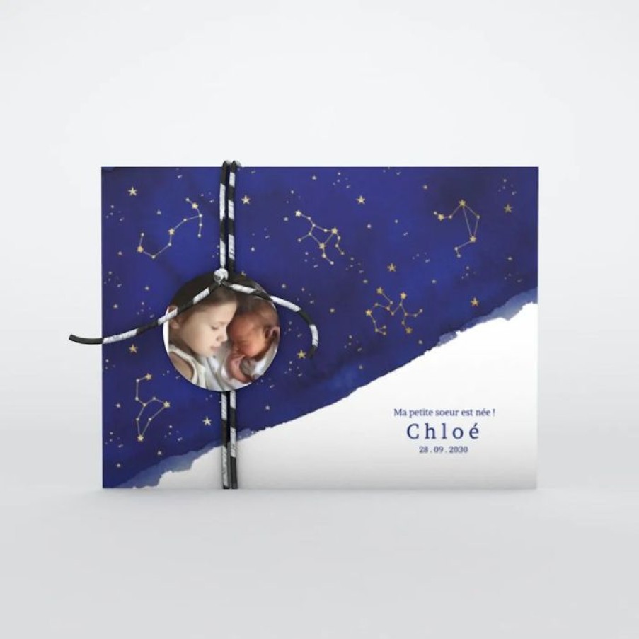 Wholesale Planet cards Faire Part Naissance Leur Petit Univers Solaire